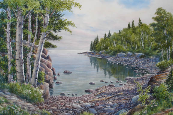 Lake Superior Cove by Russell Norberg